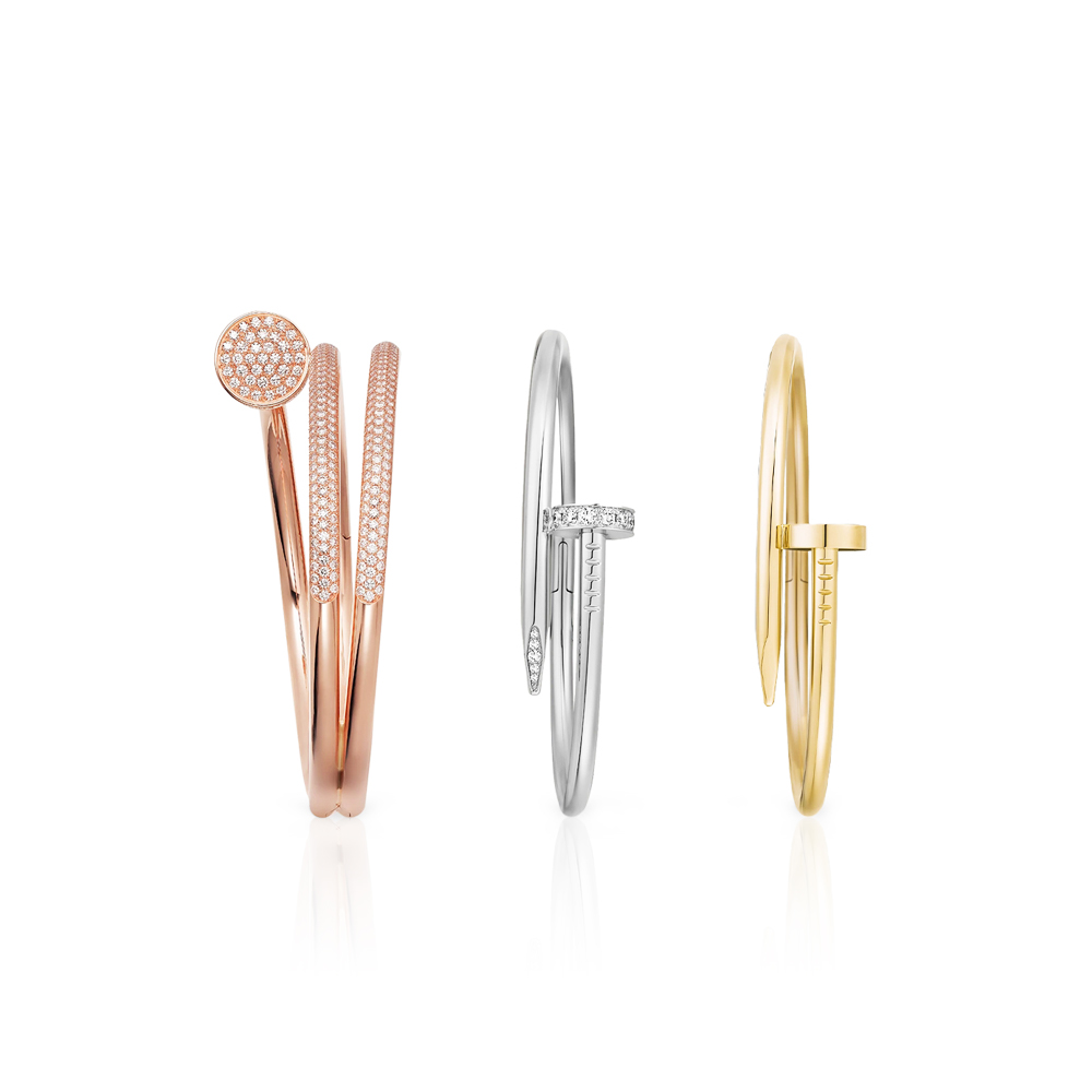 Cartier 3-color JUSTE UN CLOU bracelet Jewelry