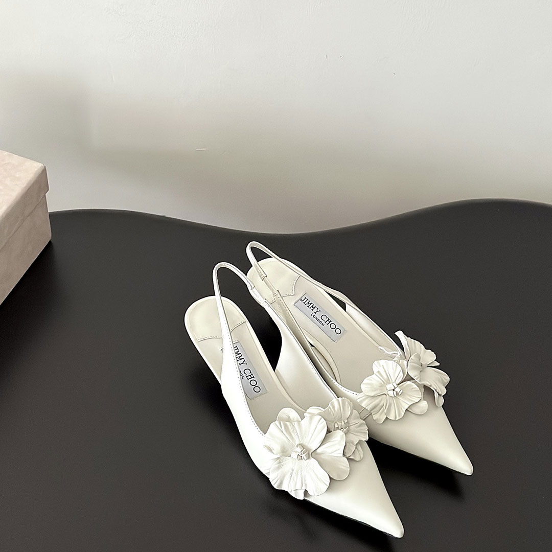 Jimmy Choo 3CM Stiletto Building And Baotou Slide Sandal