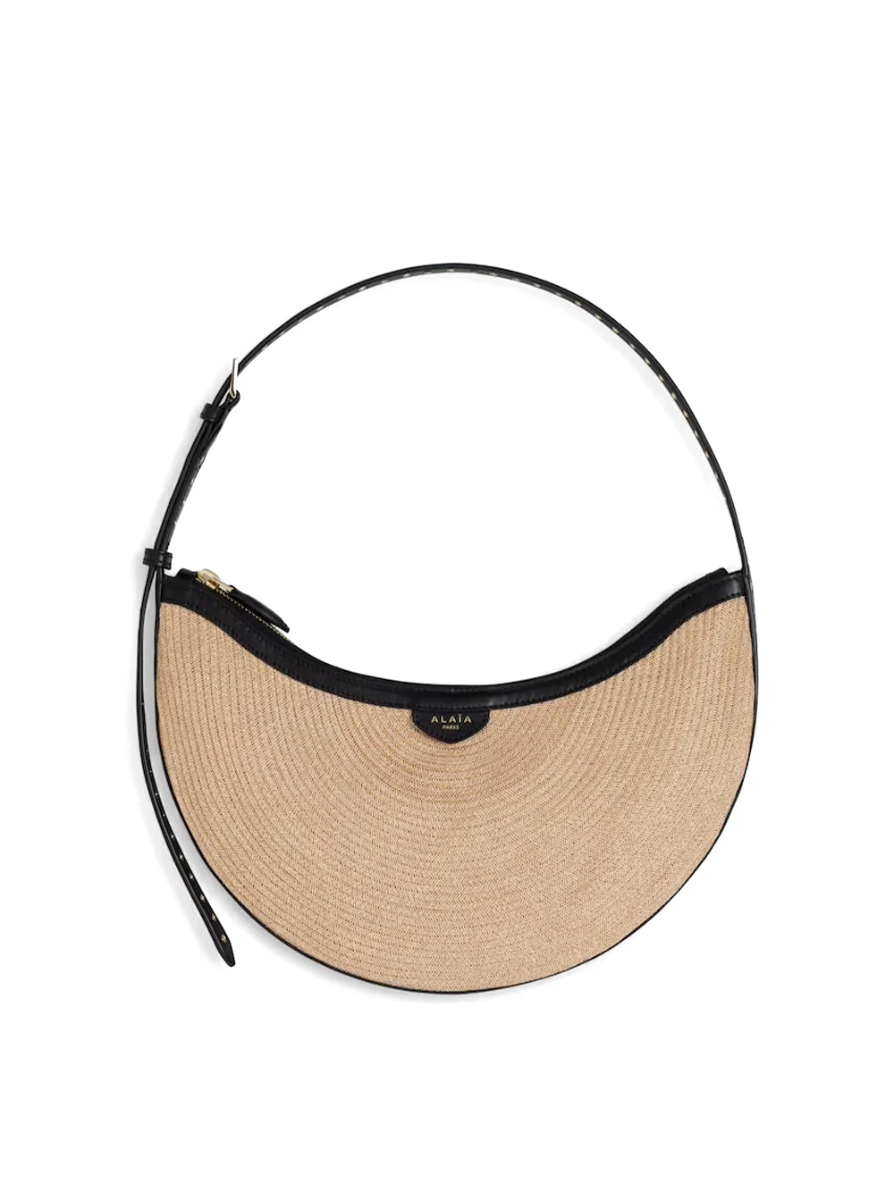 Alaïa Raffia Demi Lune Bag