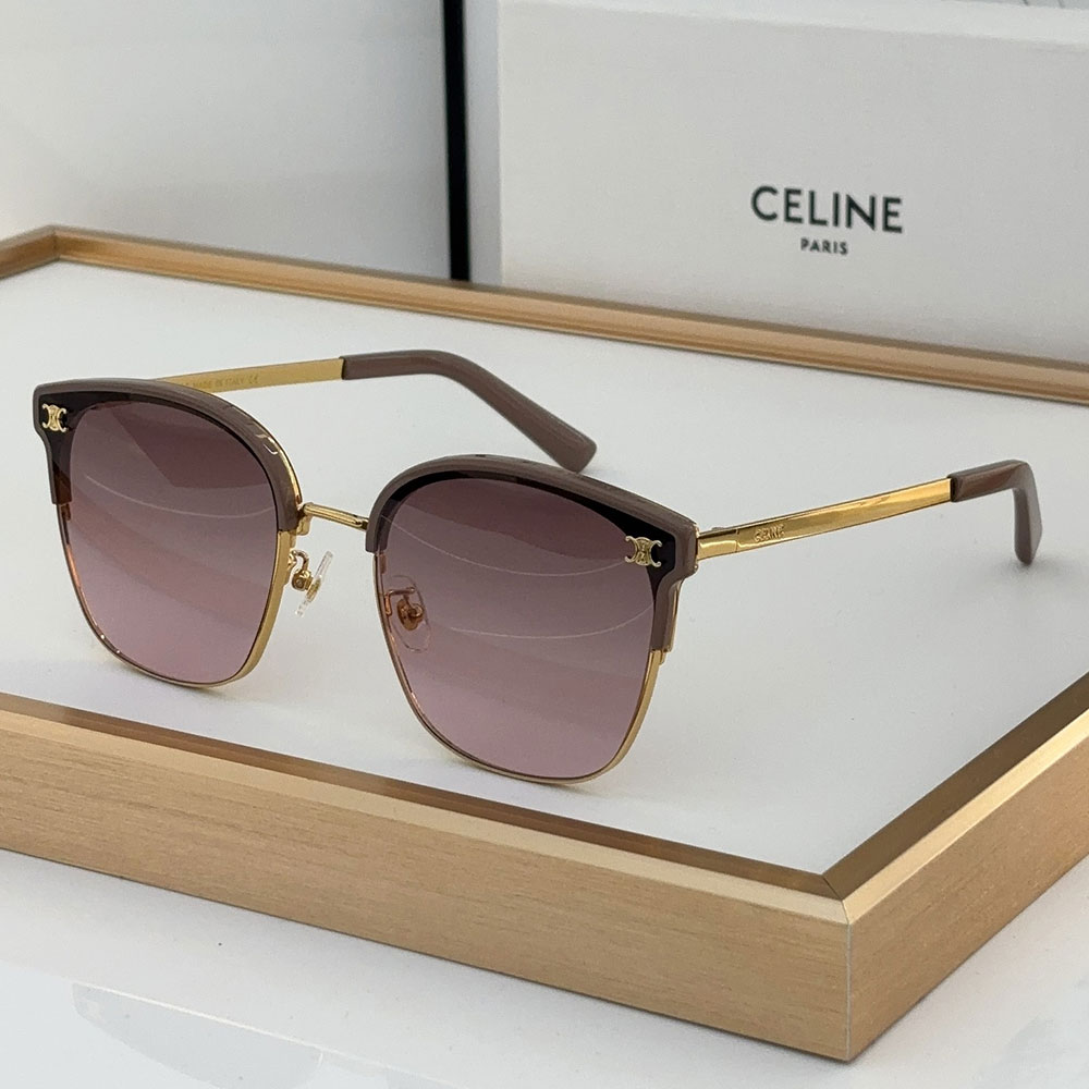 Celine  Metal Front Frame Logo  sunglasses Top quality