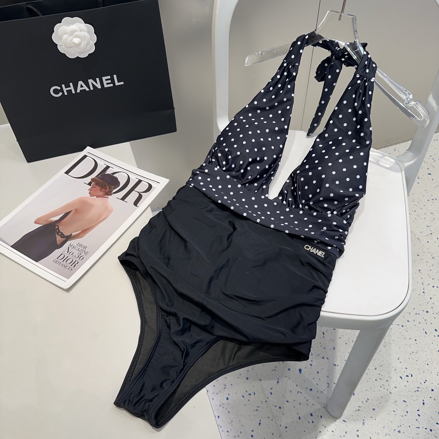 Chanel one piece Swimsuit Swimwear