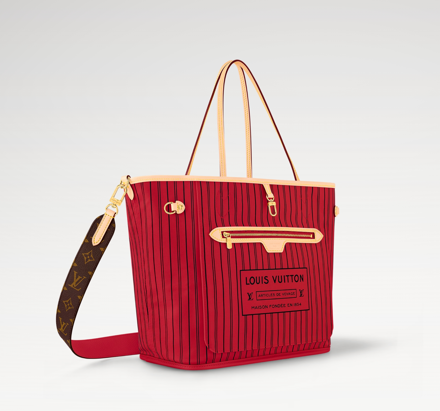 Louis Vuitton Neverfull Bandoulière Inside Out MM