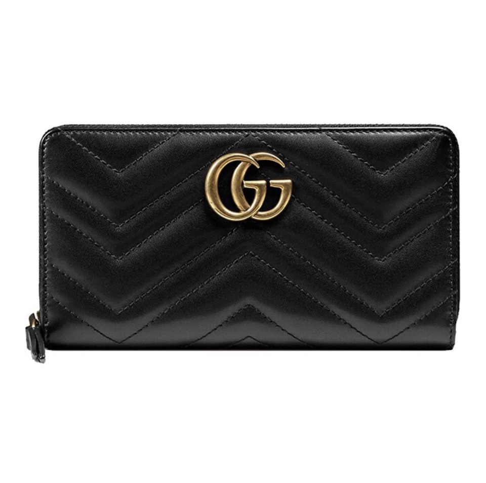 Gucci Unisex GG Long Zipper Wallet 443123