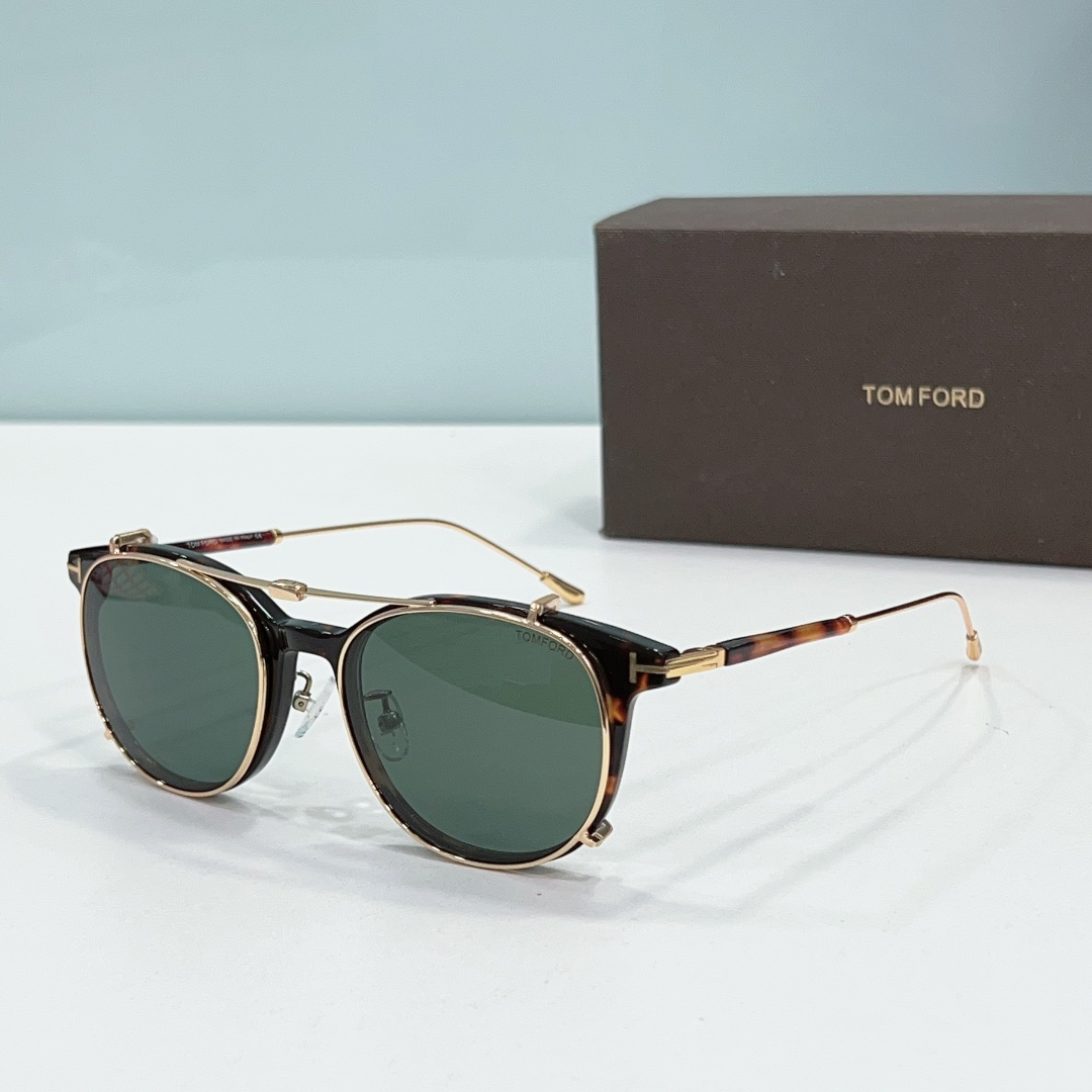 Tom Ford Round Metal Thin Frame Sunglasses Top Quality