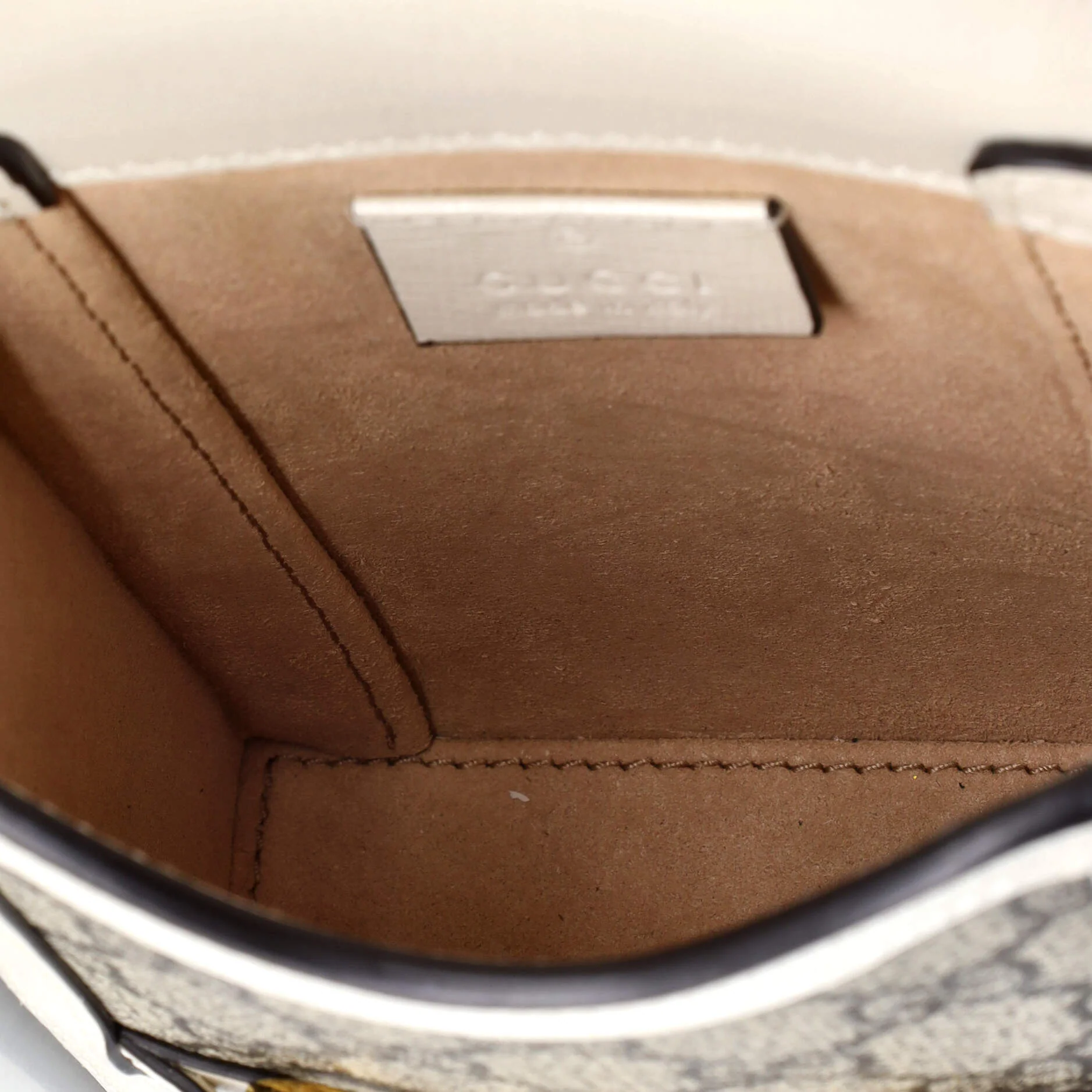 Gucci Horsebit 1955 Crossbody Bag GG Coated Canvas with Leather Mini