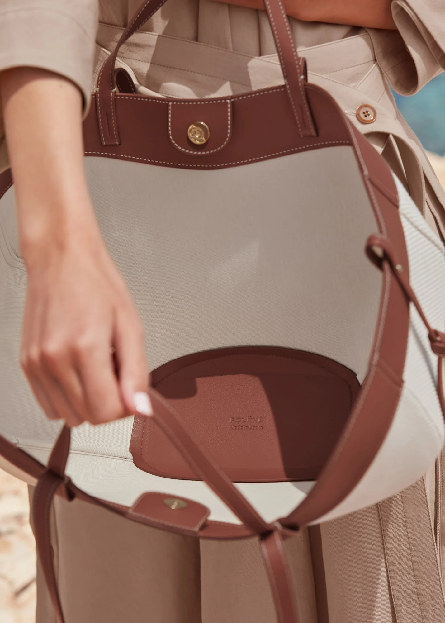 Polène Cyme - Cognac Canvas