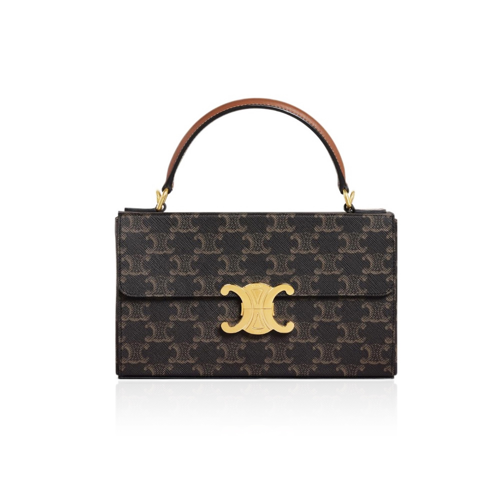 Celine Large Lock Buckle Handbag Shoulder Bag