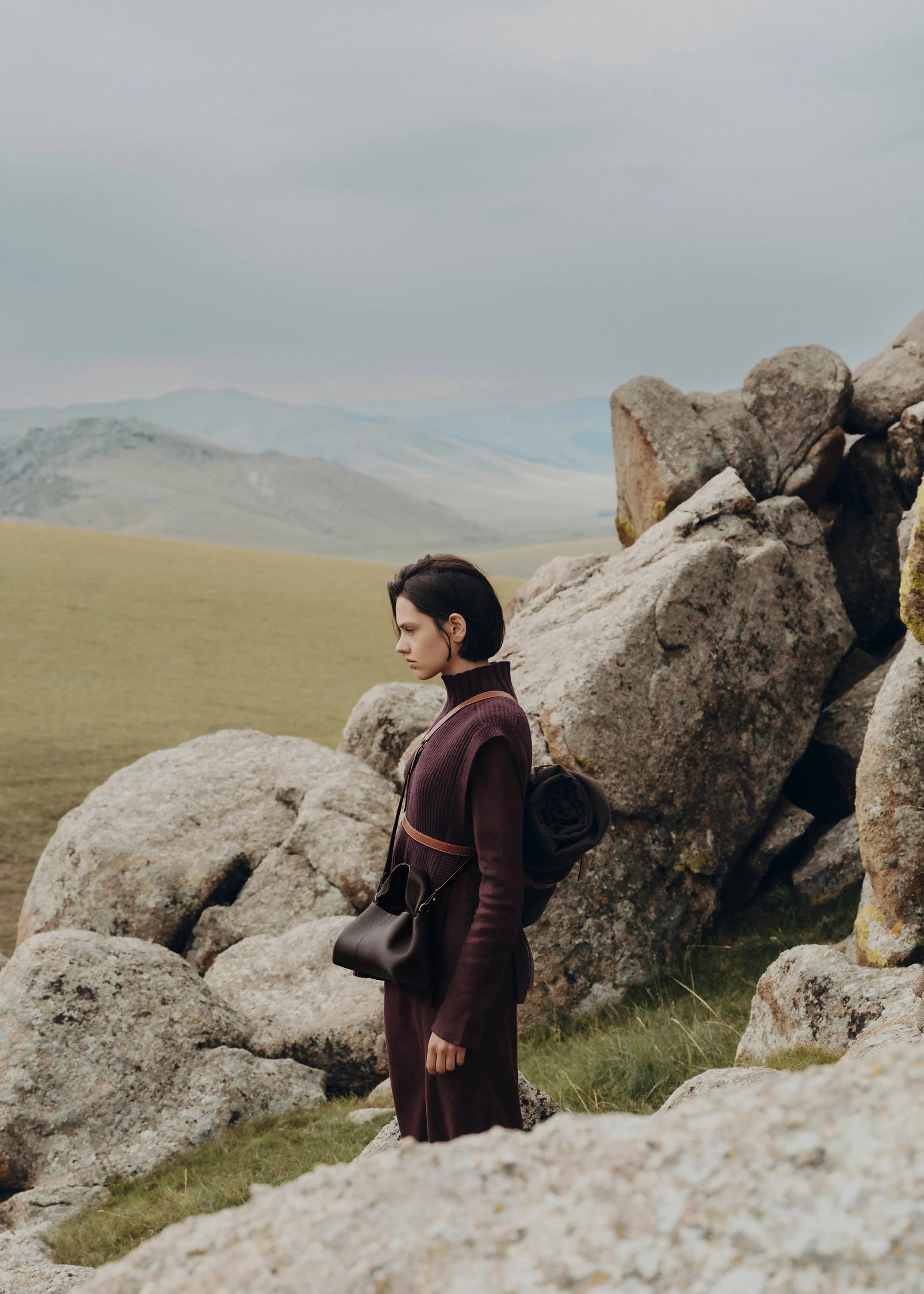 Polène Numéro Neuf Mini - Textured Ebony