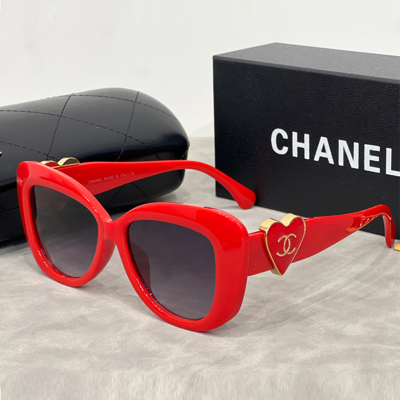 Chanel heart logo sunglasses