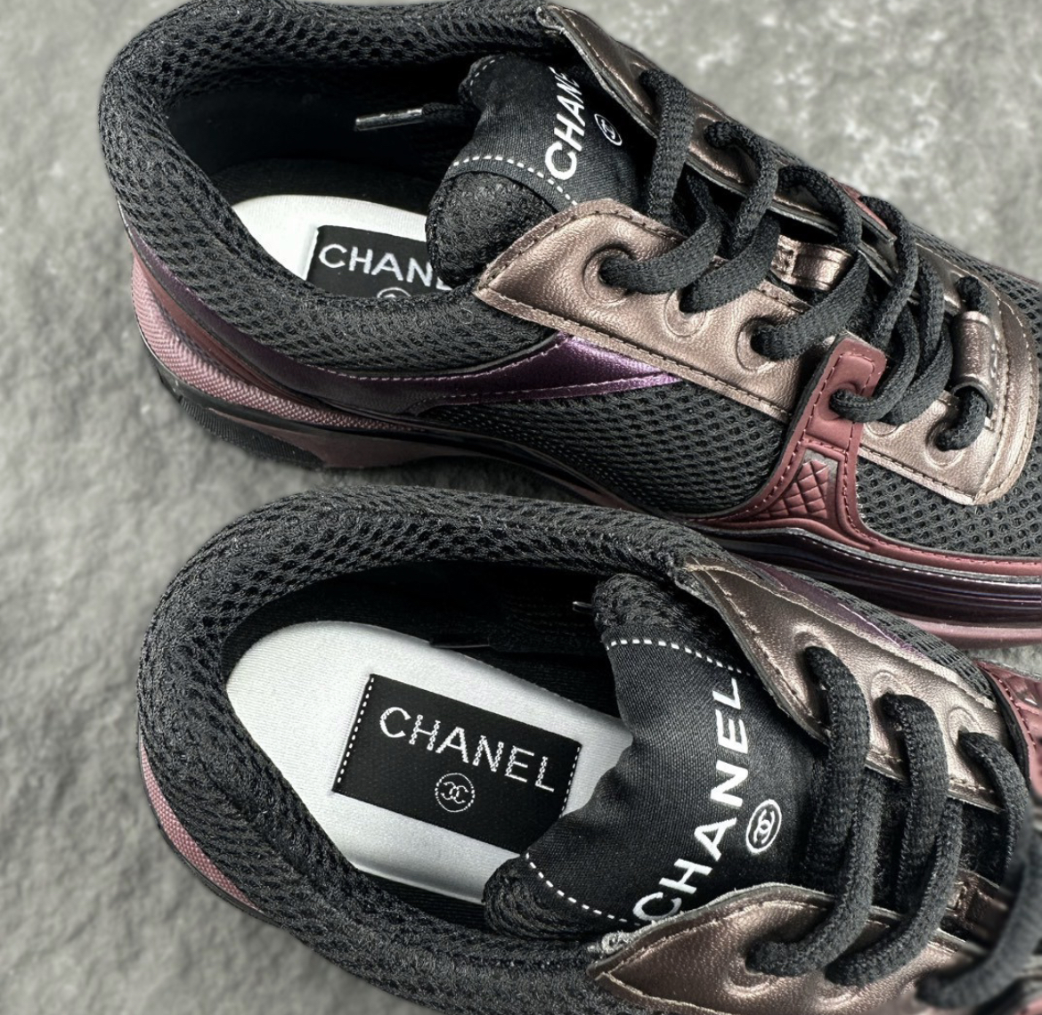 Chanel Silver Horn King series running shoes