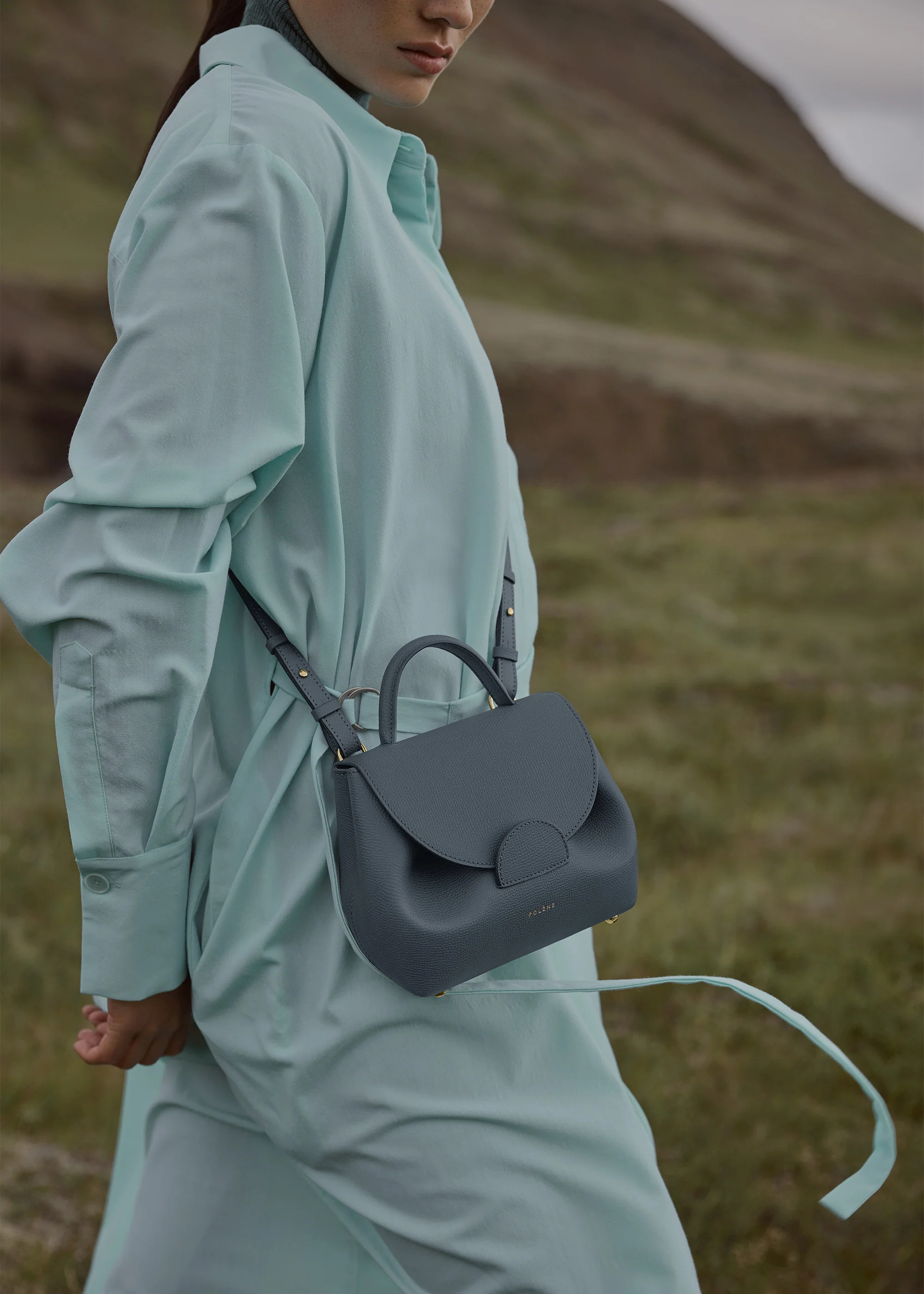 Polène Numéro Un Nano - Textured Midnight Blue