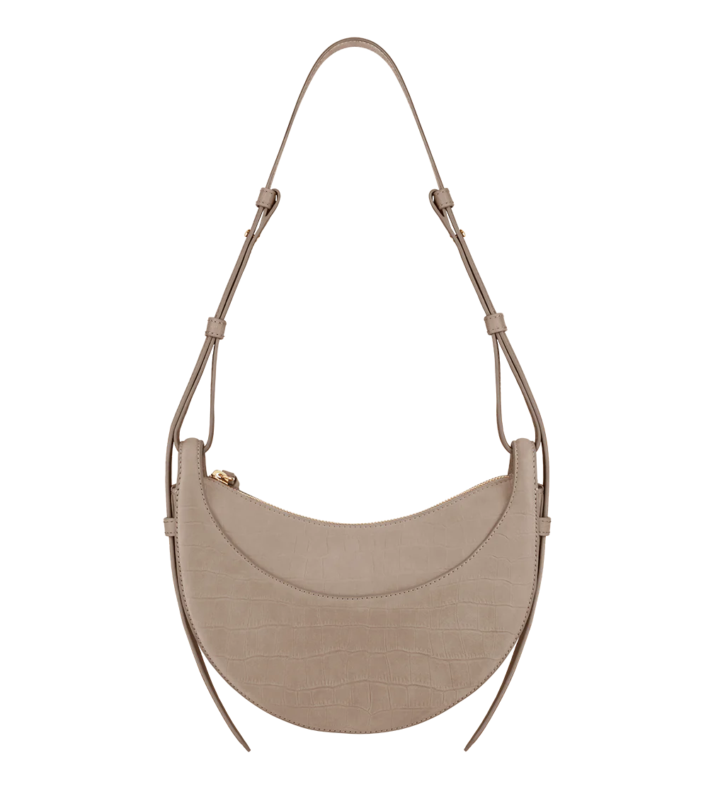 Polène Numéro Dix - Crocodile Nubuck Taupe