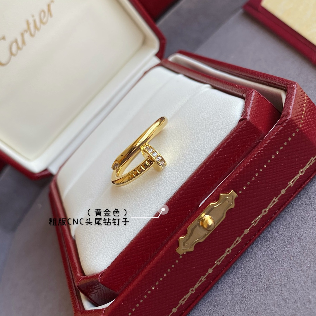 Cartier Tricolor glossy ring Jewelry