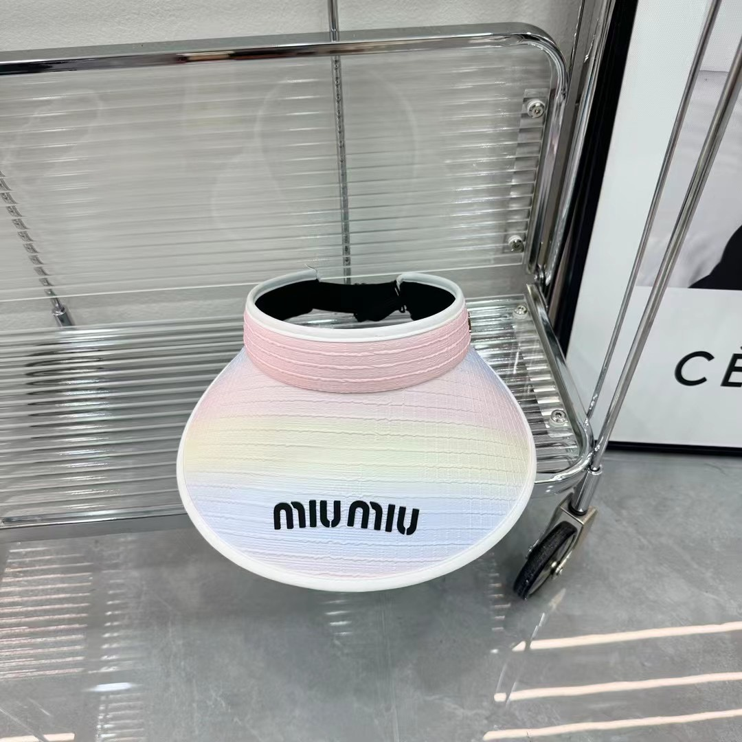 Miu Miu Interleaved Render Empty Top Hat Sunhat