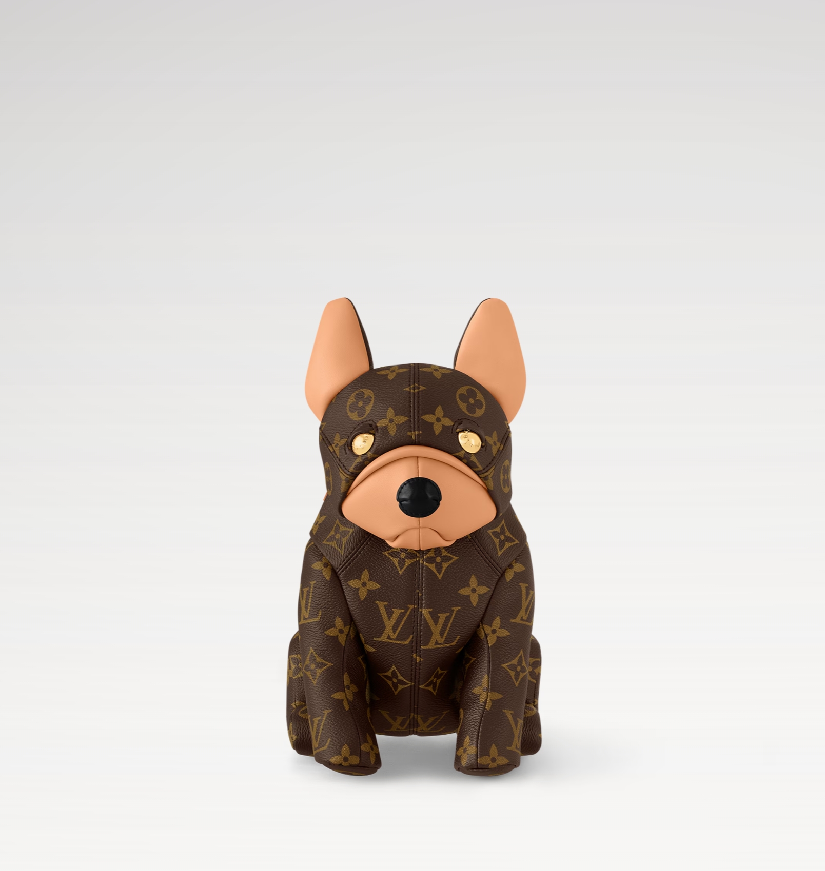 Louis Vuitton new French bulldog shaped handbag shoulder bag
