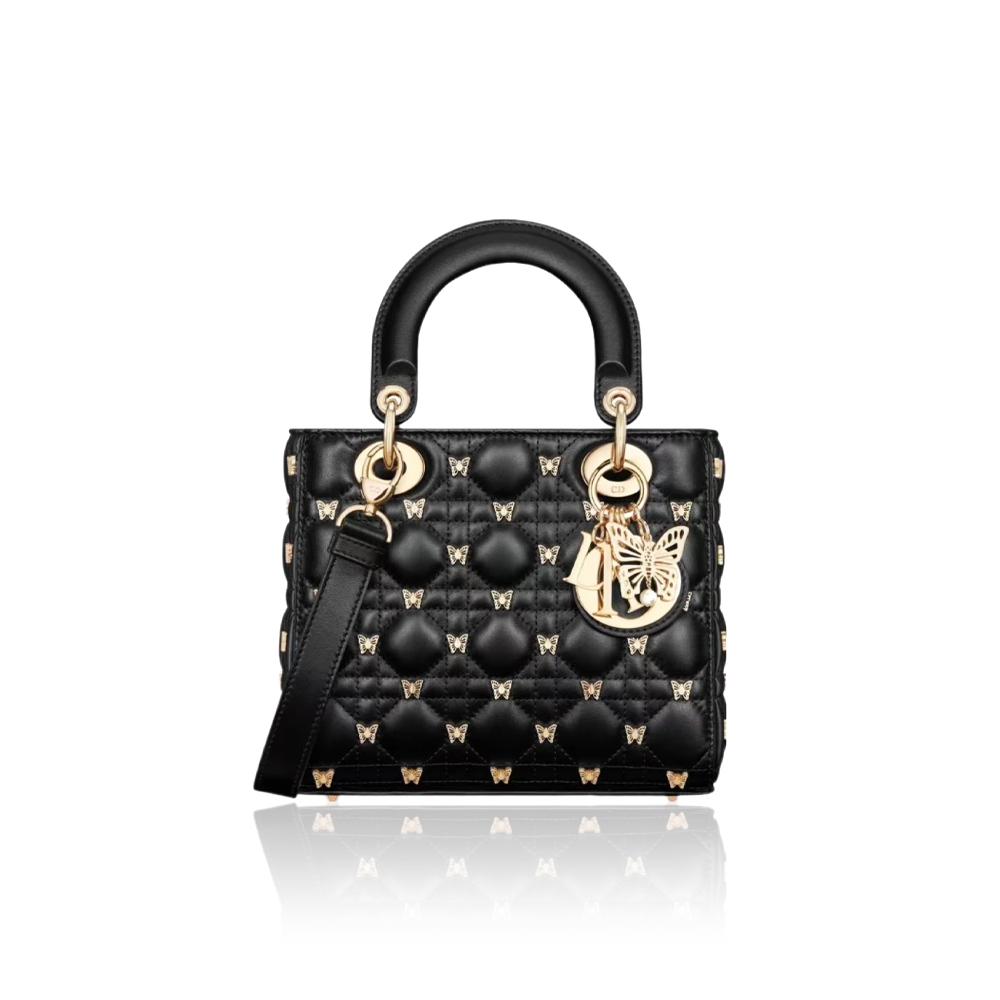 Dior Lady Dior Butterfly Rivet Lambskin Bags