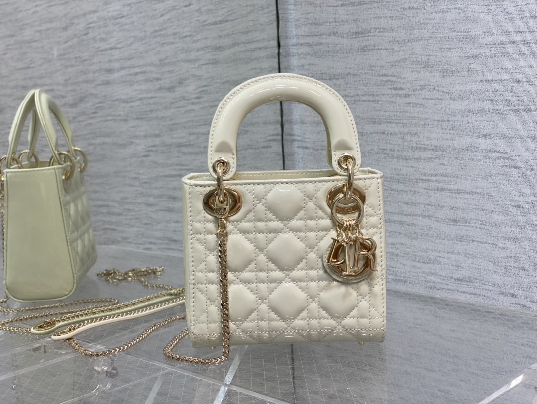 Dior Mini Lady Bag - Lacquered Calfskin