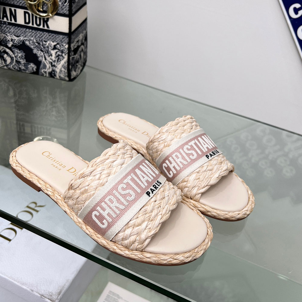 Dior knit Word Comfortable Fashion Flip-flops Slide Sandal