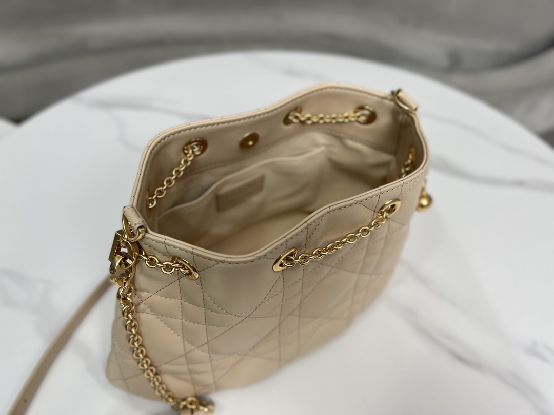 Dior Medium Ammi Bag Sand Pink Supple Macrocannage Lambskin M22566FBE_M84P