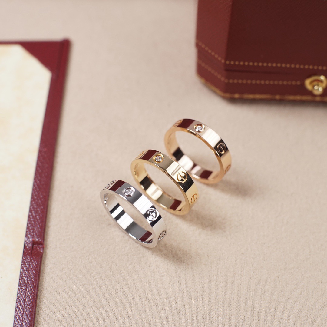 Cartier love series diamond ring