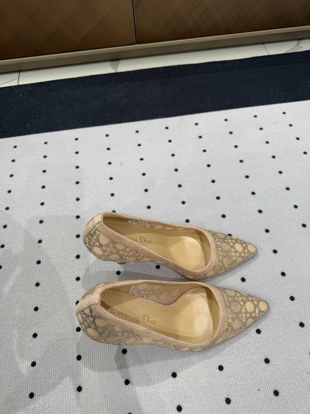 Dior early spring new diamond studded high heels