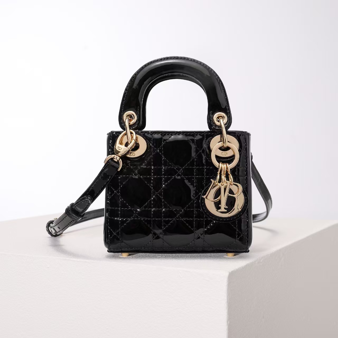 Dior Mini Lady Bag - Lacquered Calfskin