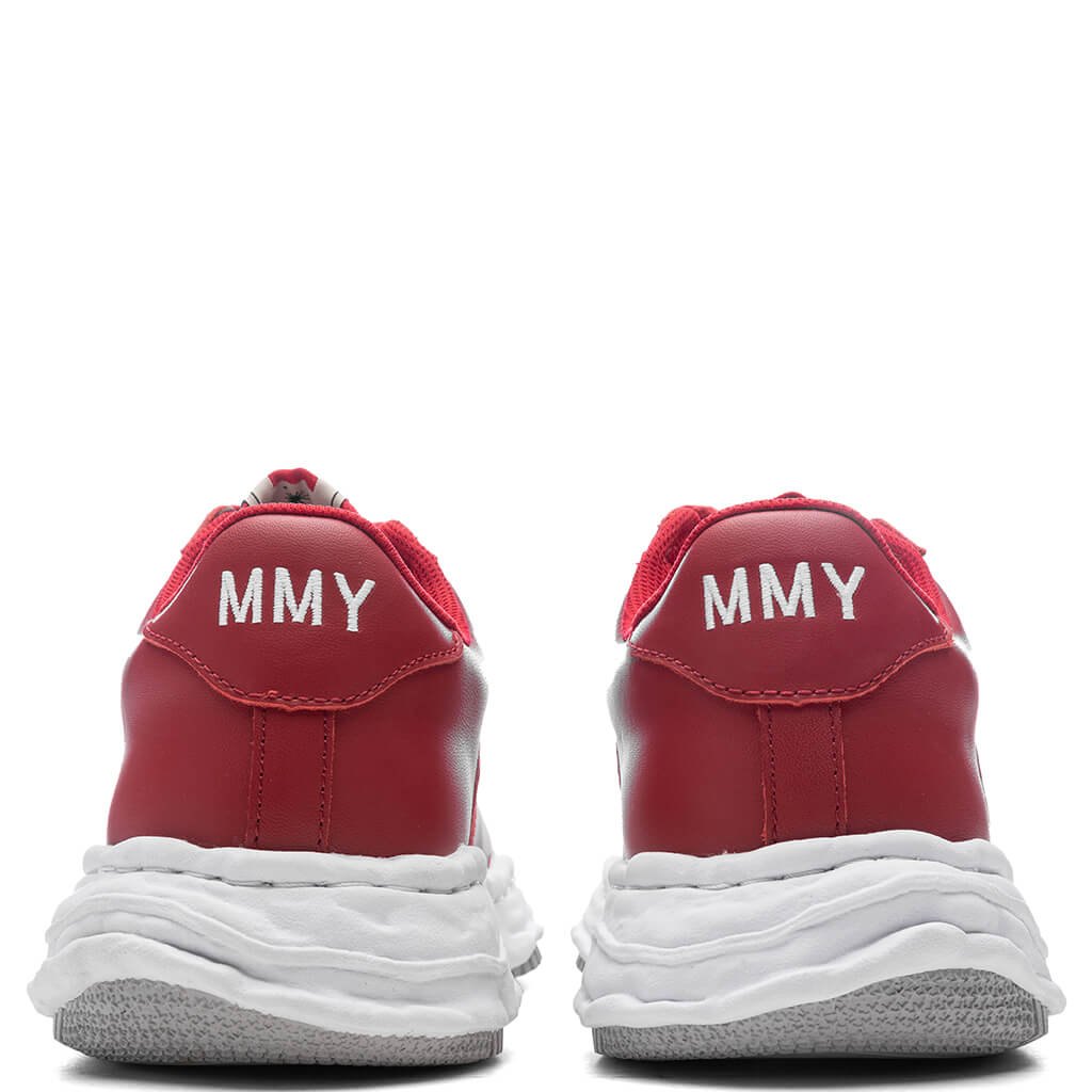 MIHARA YASUHIRO Wayne Low OG Sole Leather Sneaker - Red/White