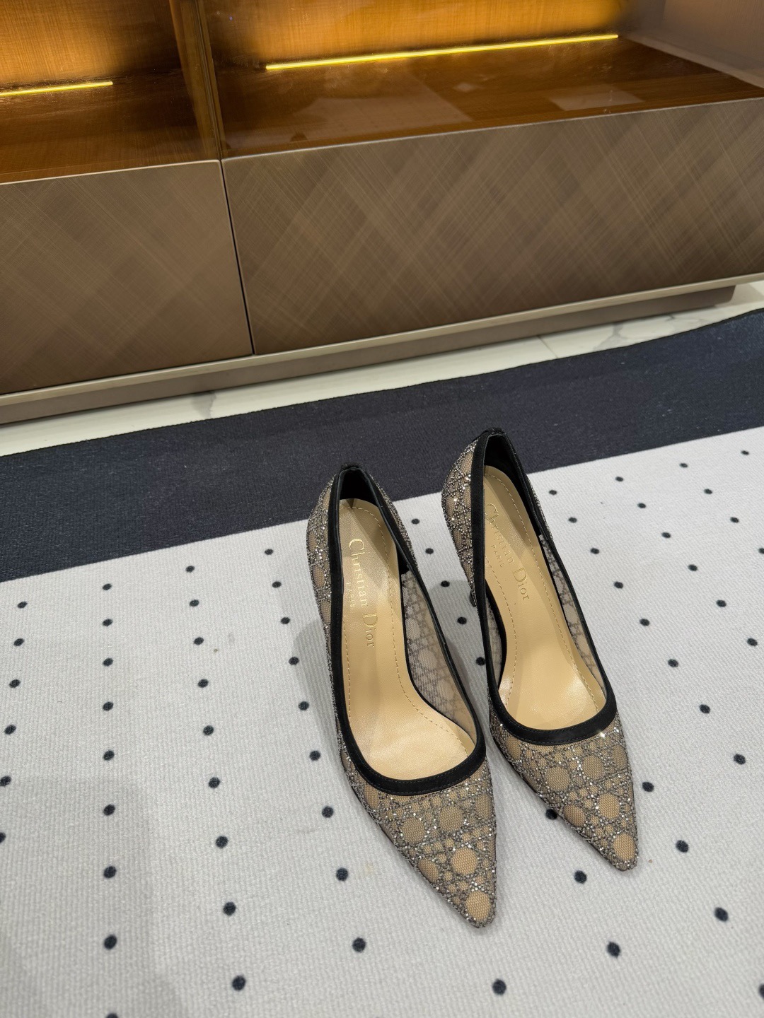 Dior early spring new diamond studded high heels