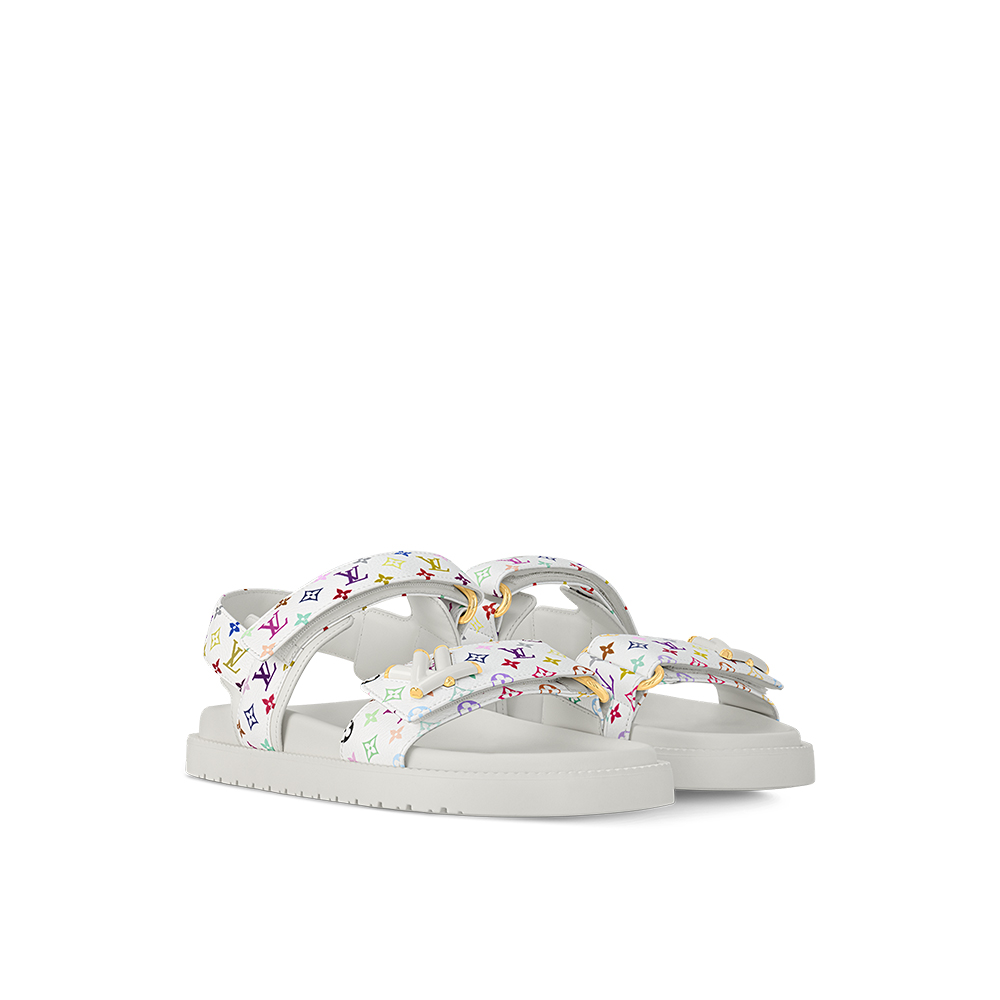 Louis Vuitton x Murakami Sunset Flat Comfort Sandal (Replica)