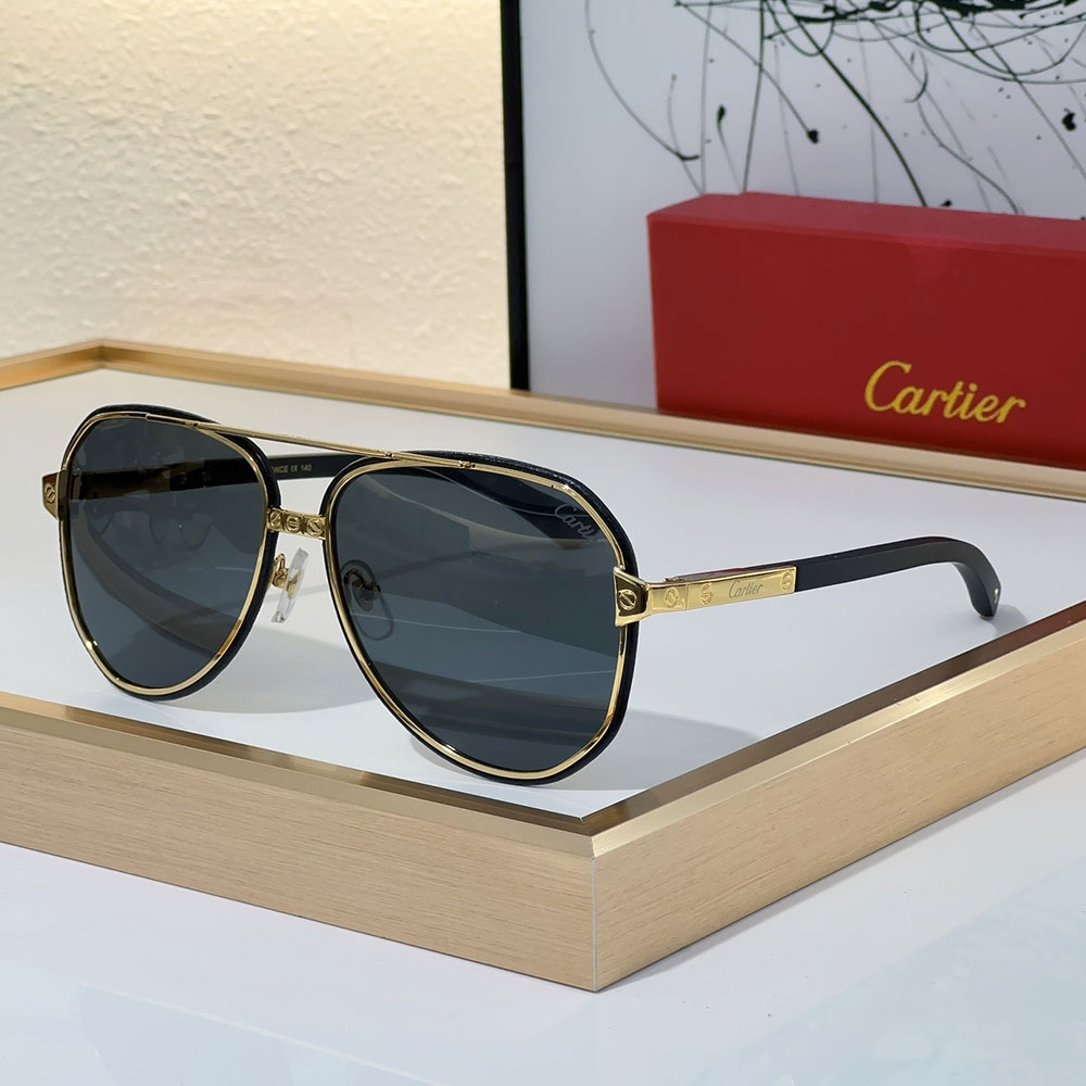 Cartier Aviator Metal Sunglasses Top quality