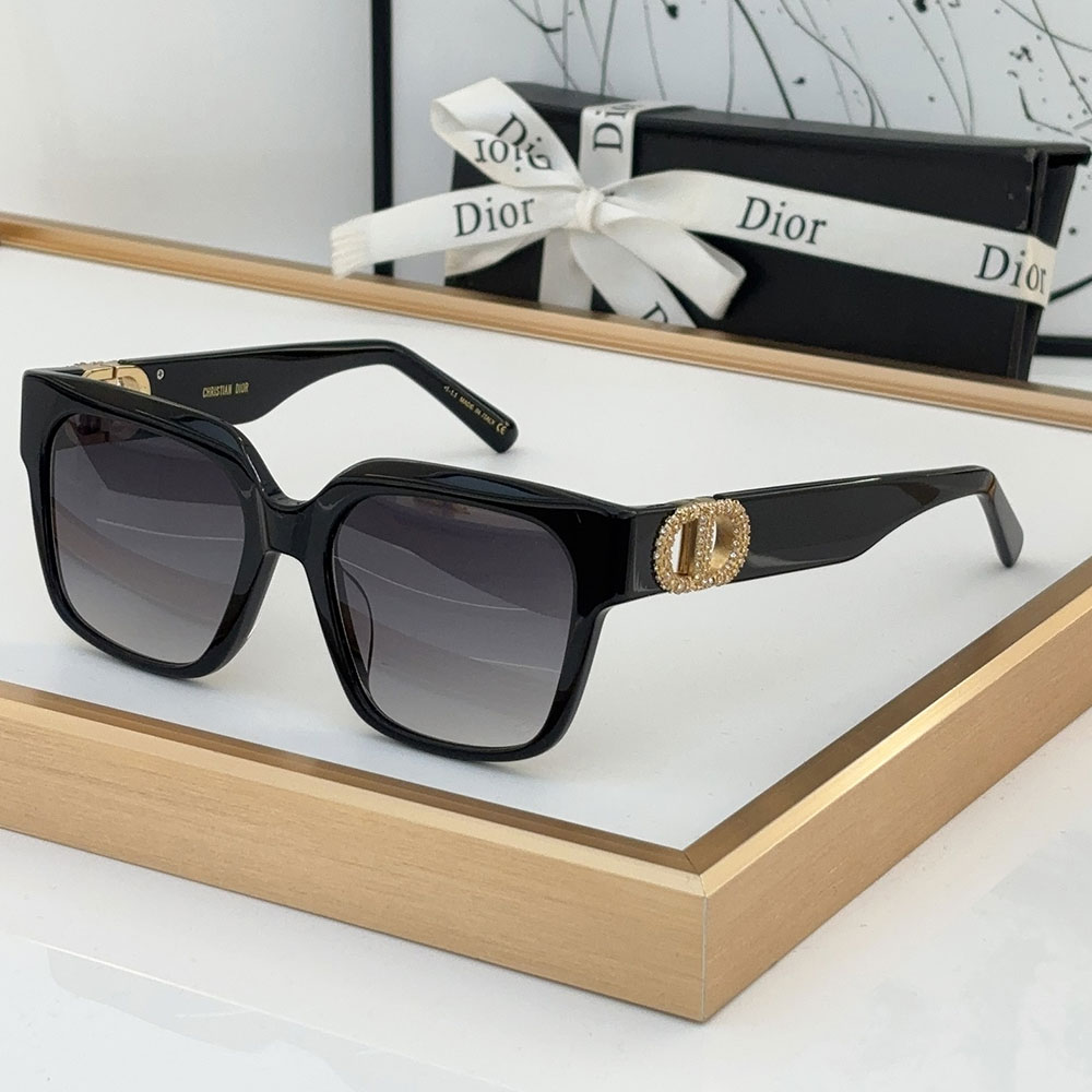 Dior Mirror Leg Hollow CD Logo sunglasses Top quality