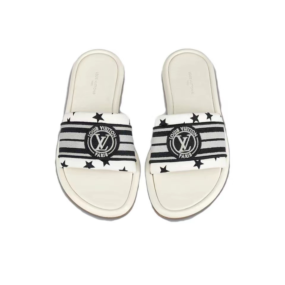 Louis Vuitton LV Magnetic Canvas Dashion Flip-flops Slide Sandal