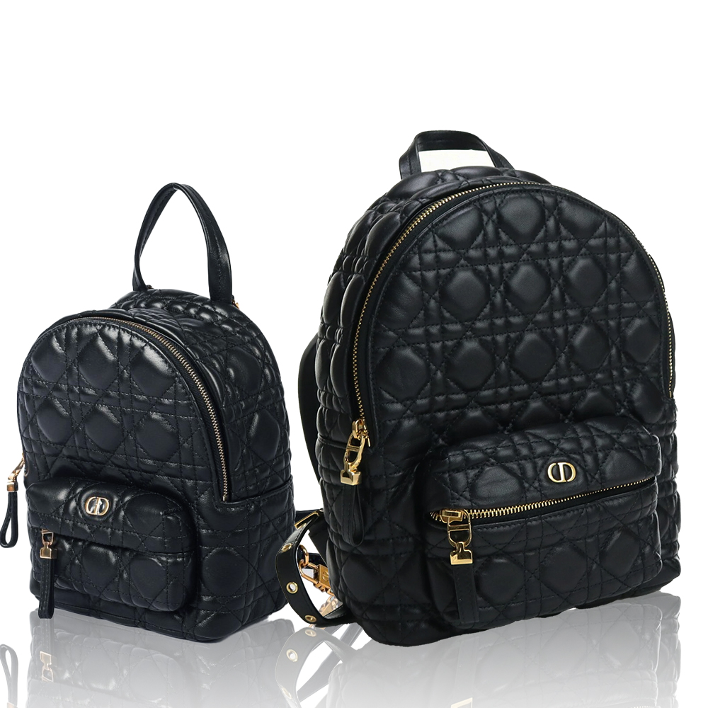 DIOR Cannage Pattern Sheep Leather Backpack