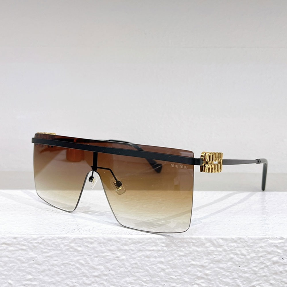 MIU MIU Thin Metal Mirror legs Sunglasses Top quality
