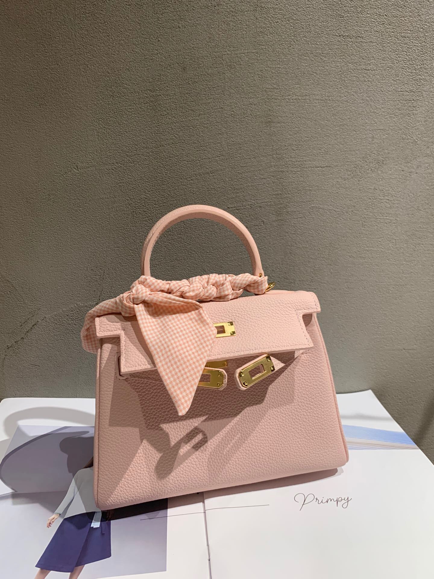Hermes new pink kelly handbag