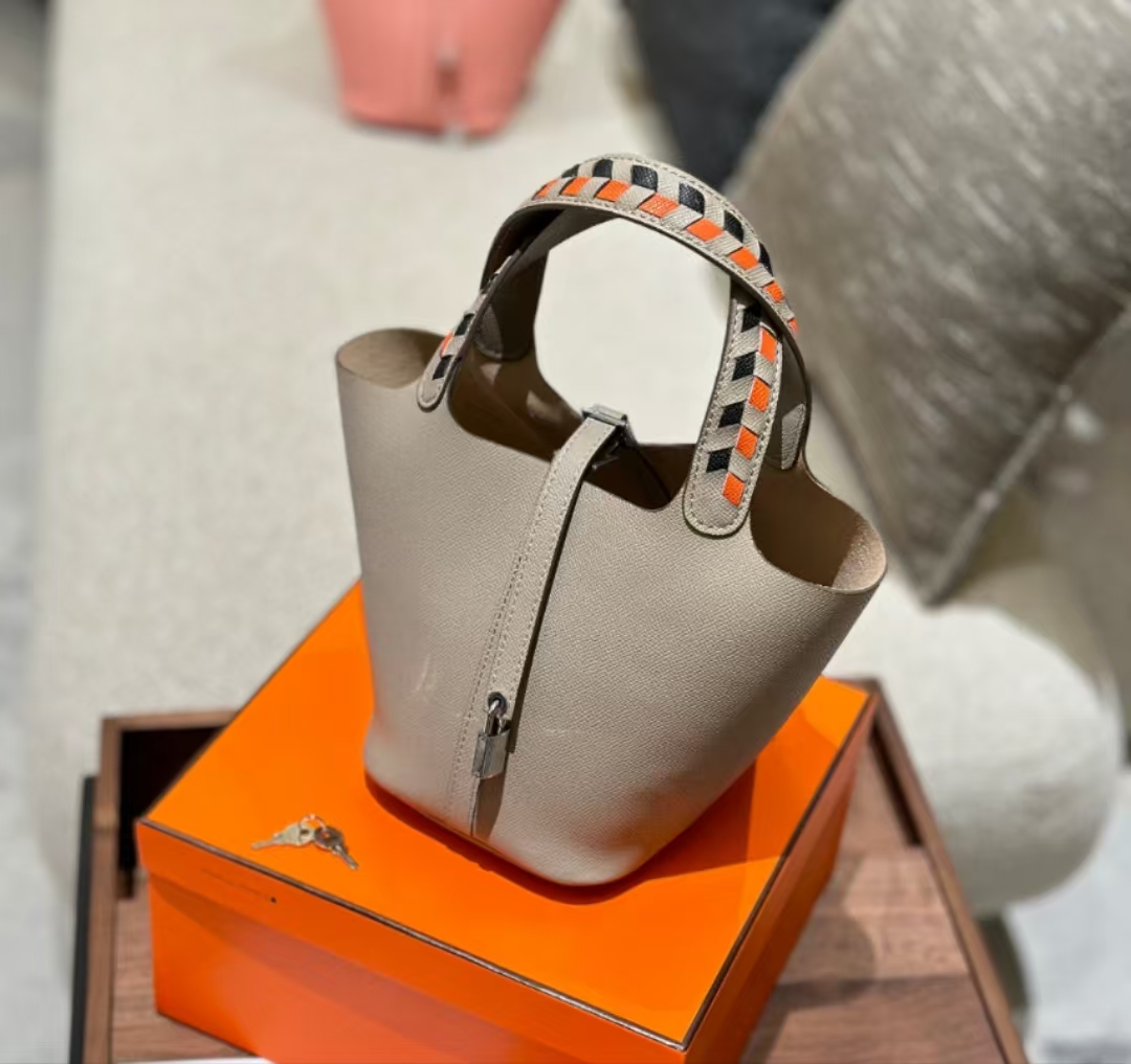 Hermes Basket Palm Pattern Leather