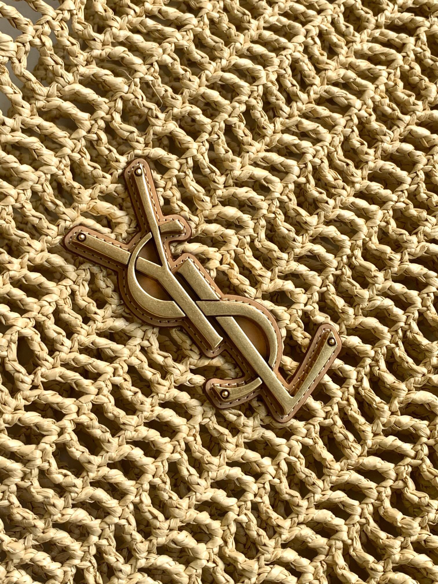 Saint Laurent new oxalis Lafite grass crochet shoulder bag