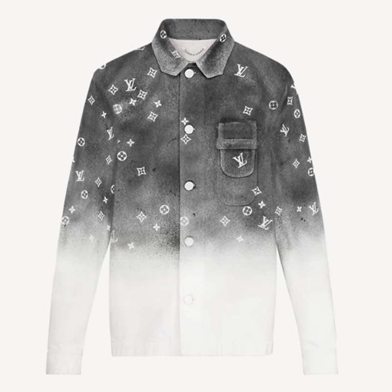 Louis Vuitton Women LV Workwear Shirt Cotton Grey Loose Fit