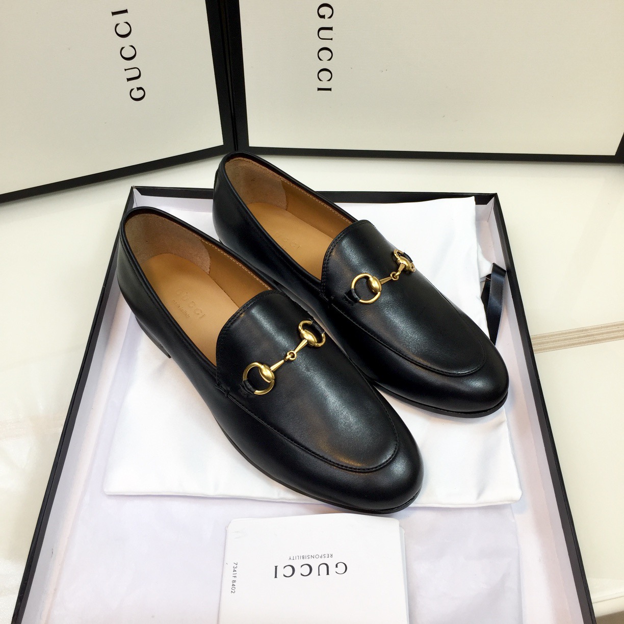Gucci classic rhinestone horsebit half-slipper loafer