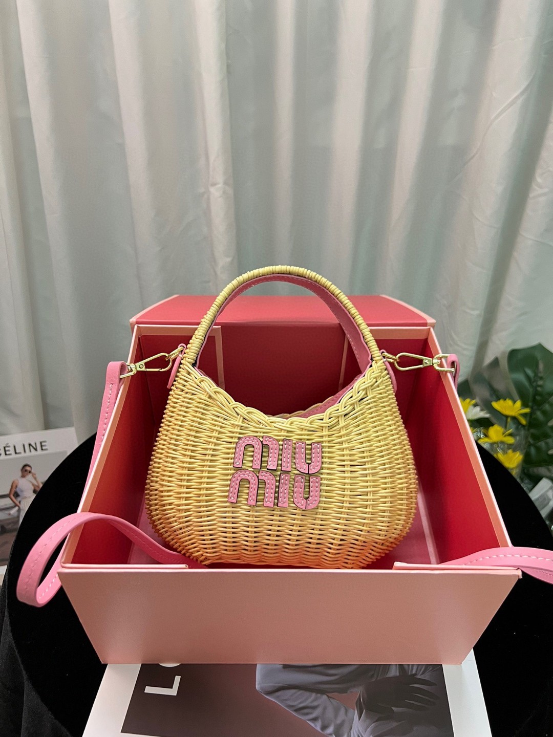 Miumiu wander bamboo underarm bag