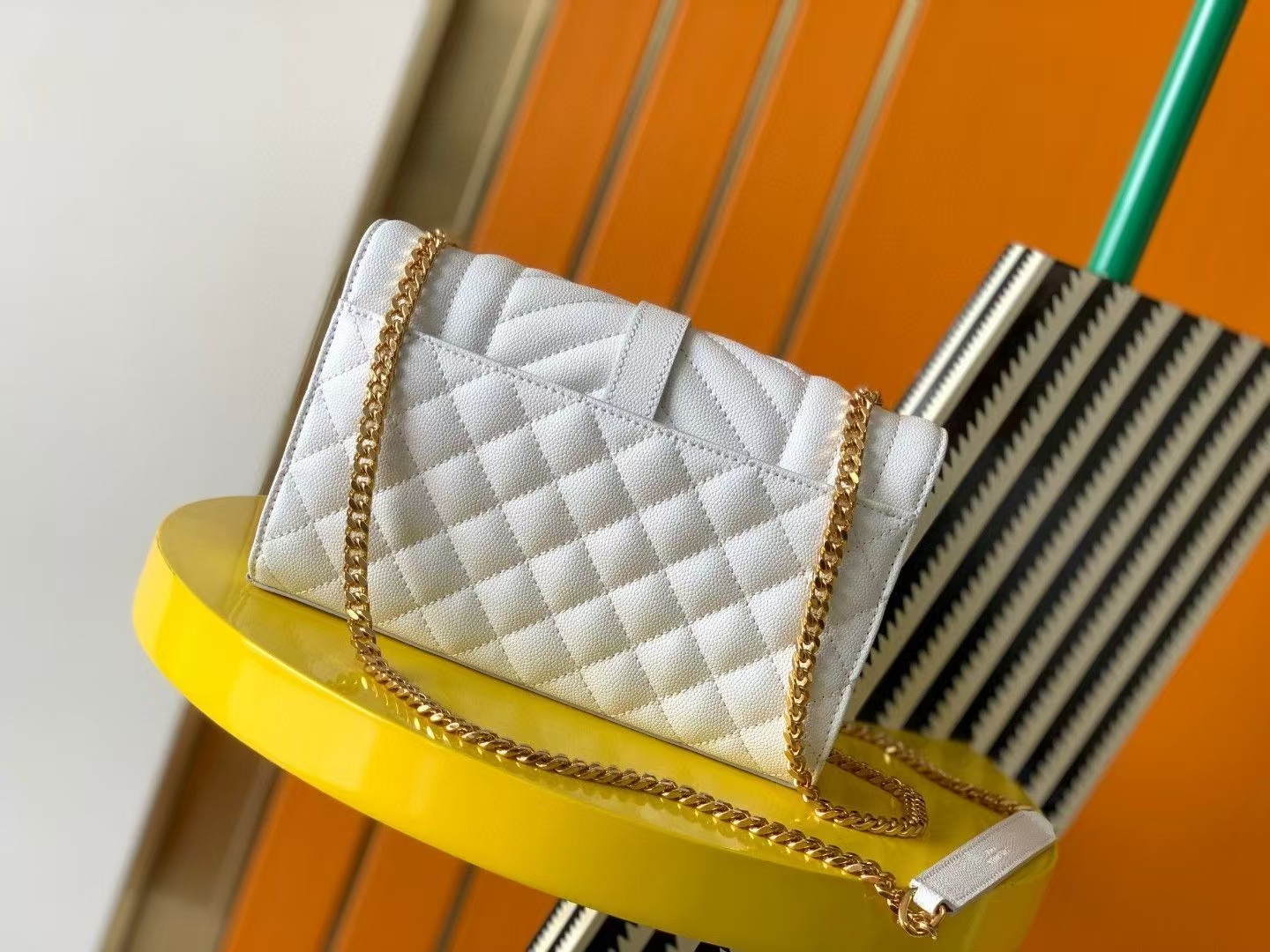 Saint Laurent YSL Envelope leather bag