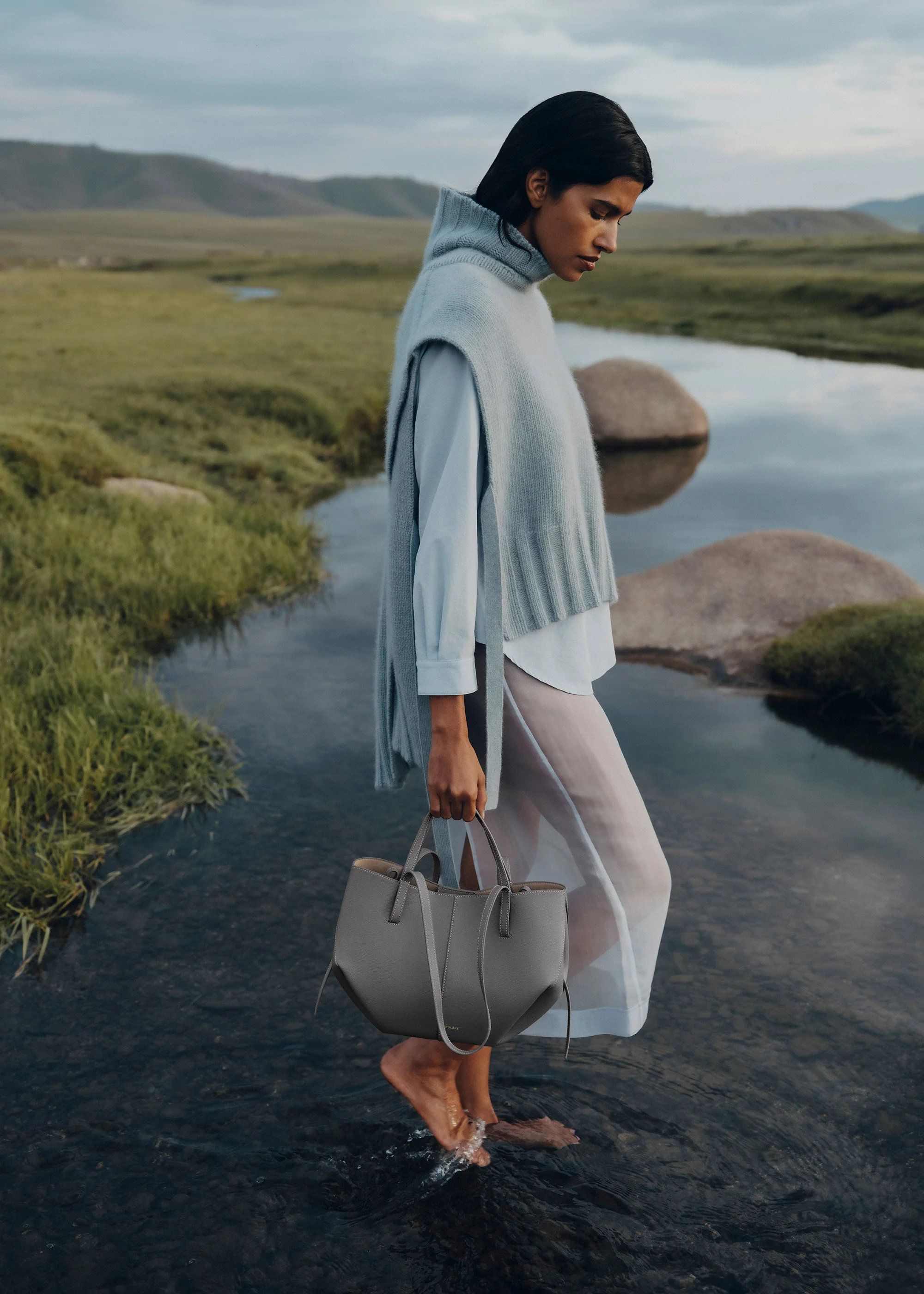 Polène Cyme Mini - Textured Stone