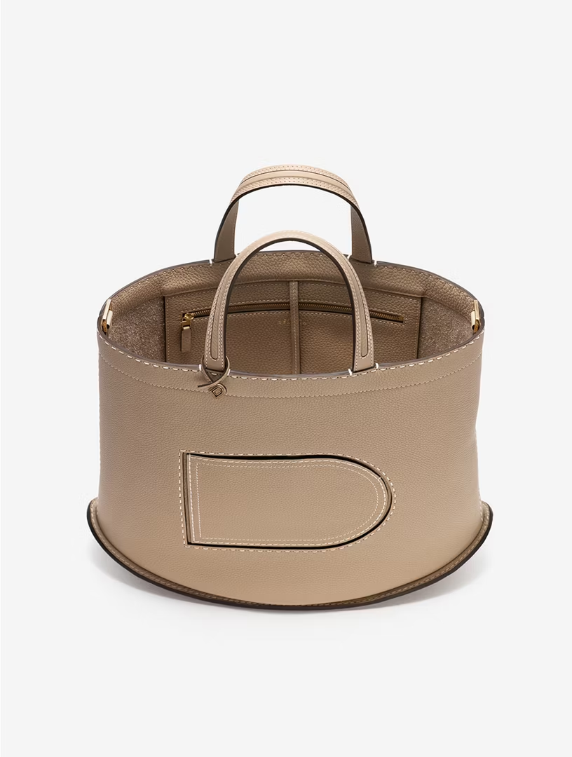 DELVAUX Pin Cabas - Taurillon Soft Surpiqué Box