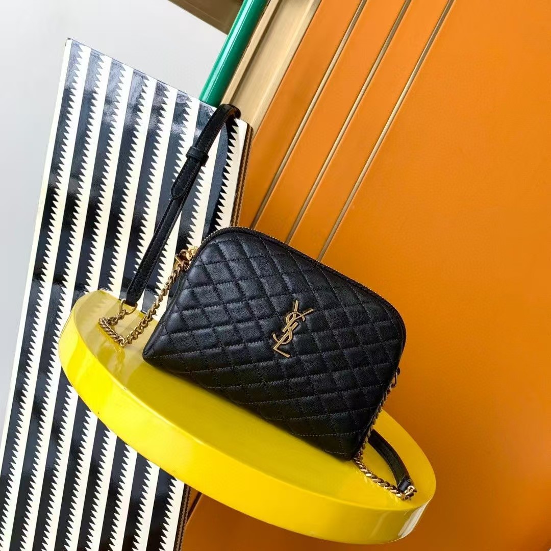 Saint Laurent YSL GABY sheepskin leather camera bag
