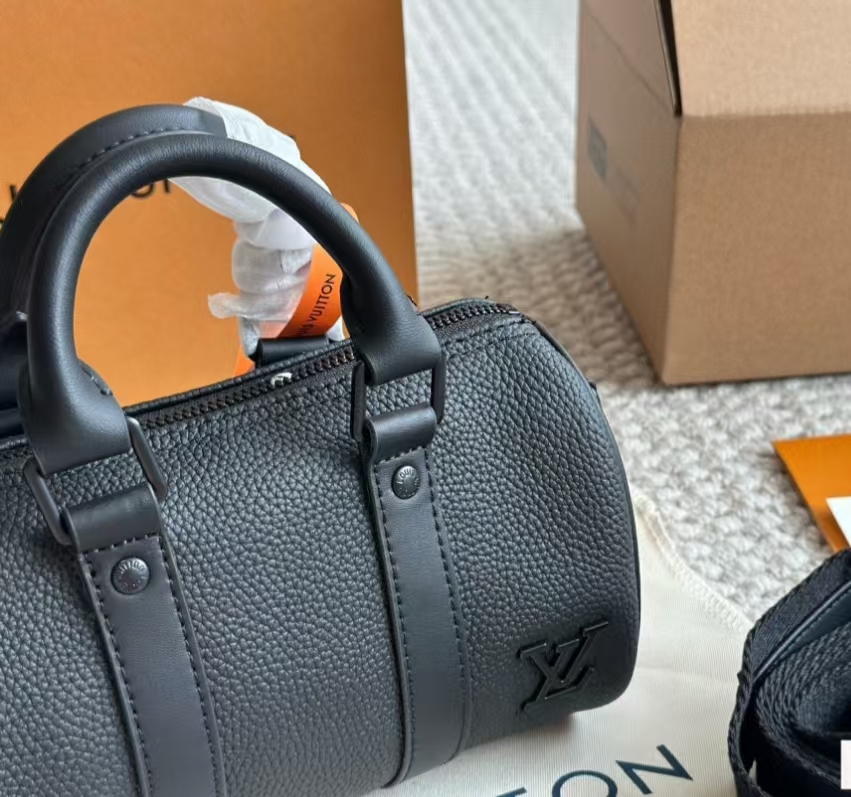 Louis Vuitton Keepal Black Warrior Pillow Bag