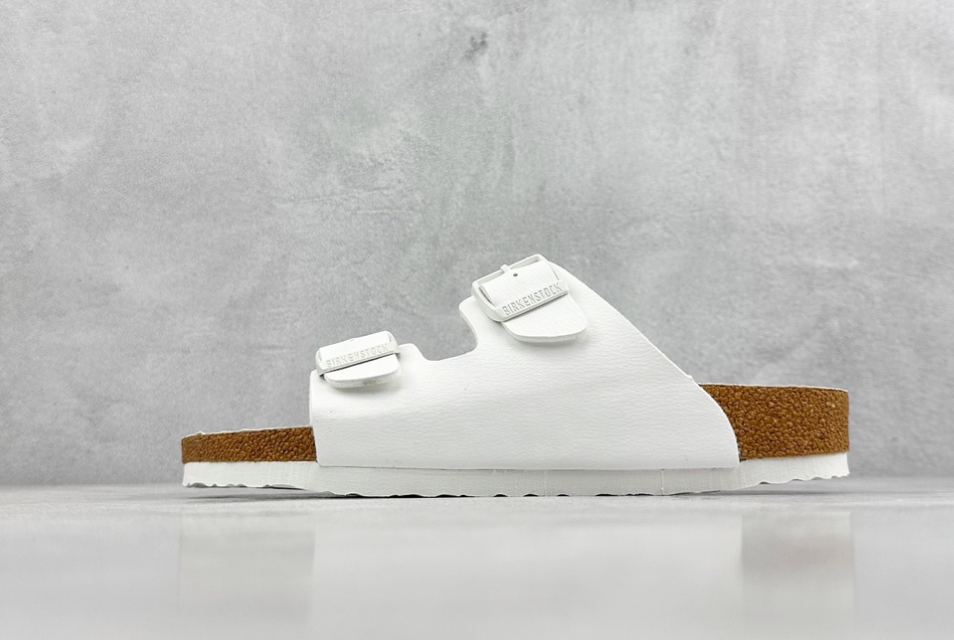 BIRKENSTOCK Classic Comfort Neutral White Cork Sole Sandals