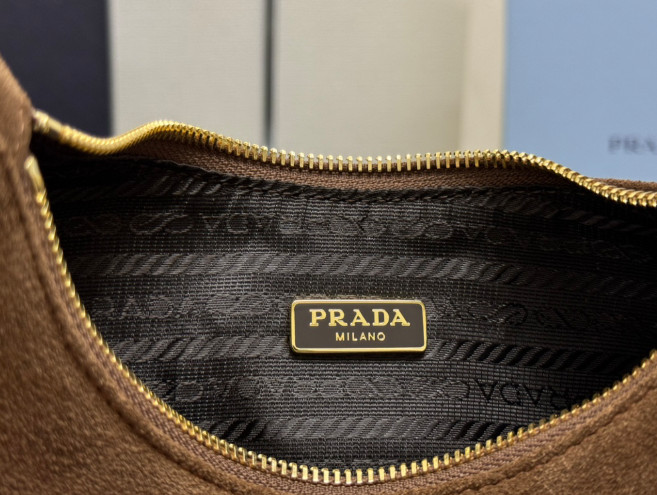 PRADA New Suede Deerskin Underarm Bag