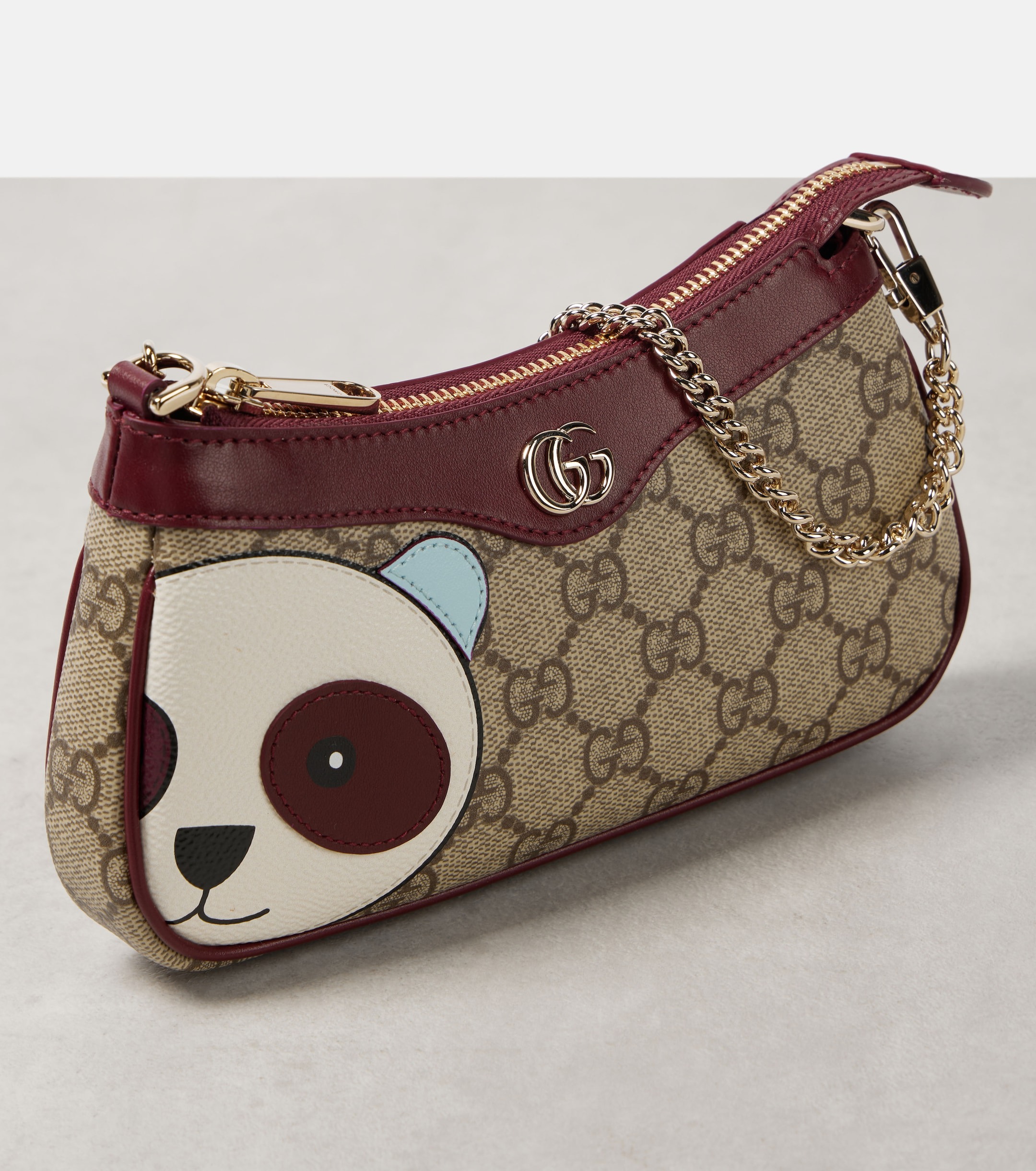 Gucci Mini panda-appliqué shoulder bag