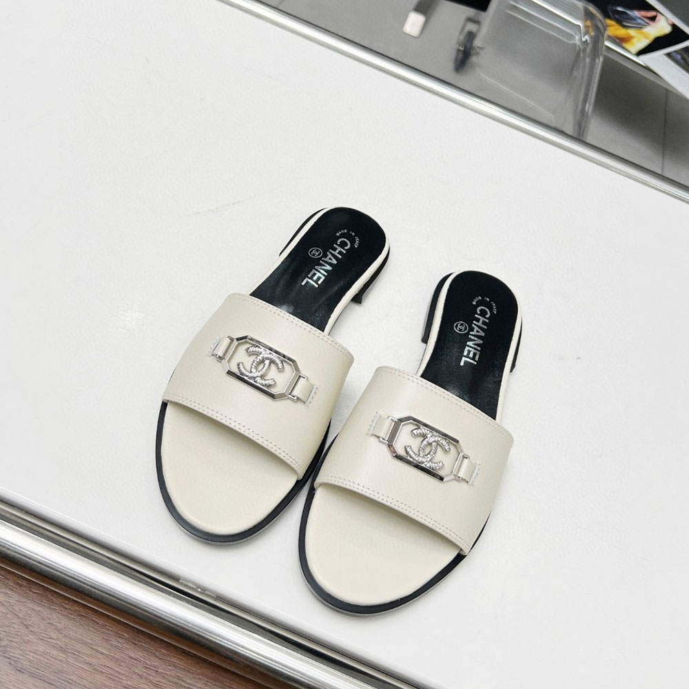 Chanel Flat Opflopsen-toed Flip-flops Slide Sandal