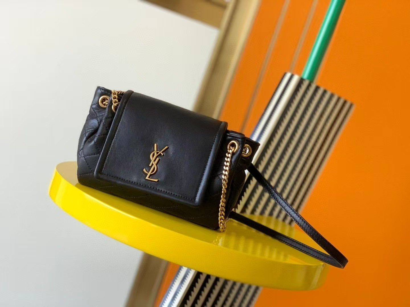 Saint Laurent YSL NOLITA Mini Lambskin Bag
